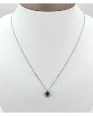 Girocollo Smeraldo 0,52 ct con diamanti 0,40 ct Salvini
