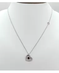 Girocollo Rubino 0,33 ct con diamanti 0,39 ct ReCarlo