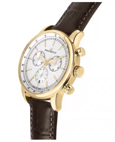 Anniversary Crono quadrante bianco 40mm Philip Watch Ref R8271650001