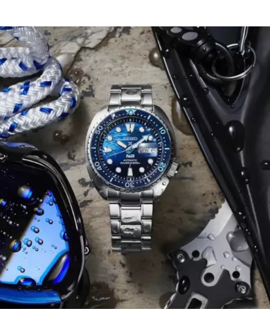 Prospex Auto Padi King Turtle The Great Blue SEIKO Ref SRPK01K1