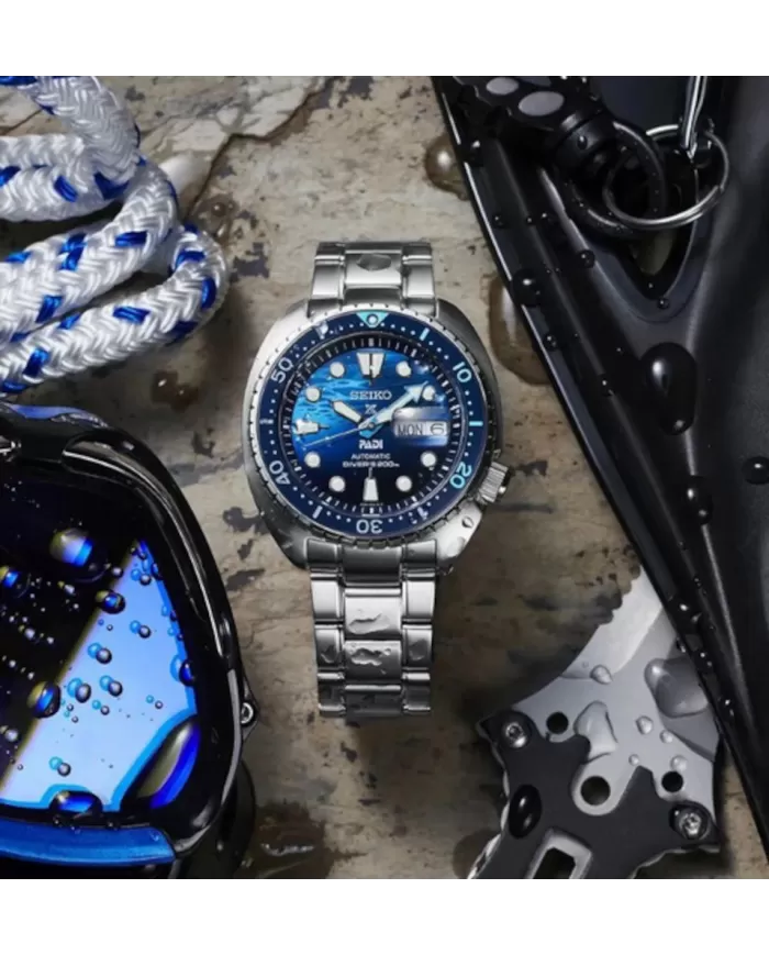 Prospex Auto Padi King Turtle The Great Blue SEIKO Ref SRPK01K1