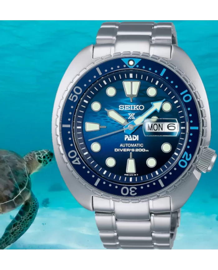 Prospex Auto Padi King Turtle The Great Blue SEIKO Ref SRPK01K1