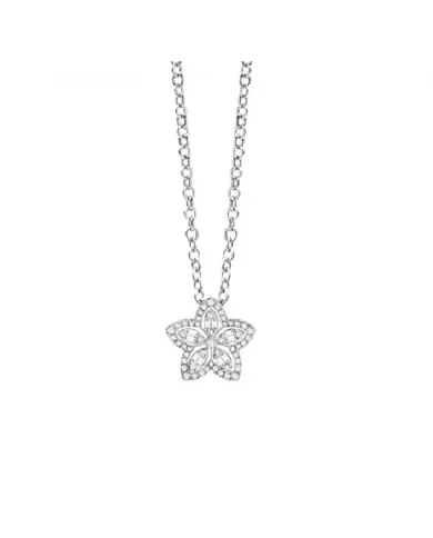 Collana in Oro Bianco con Diamanti 0,23ct Salvini