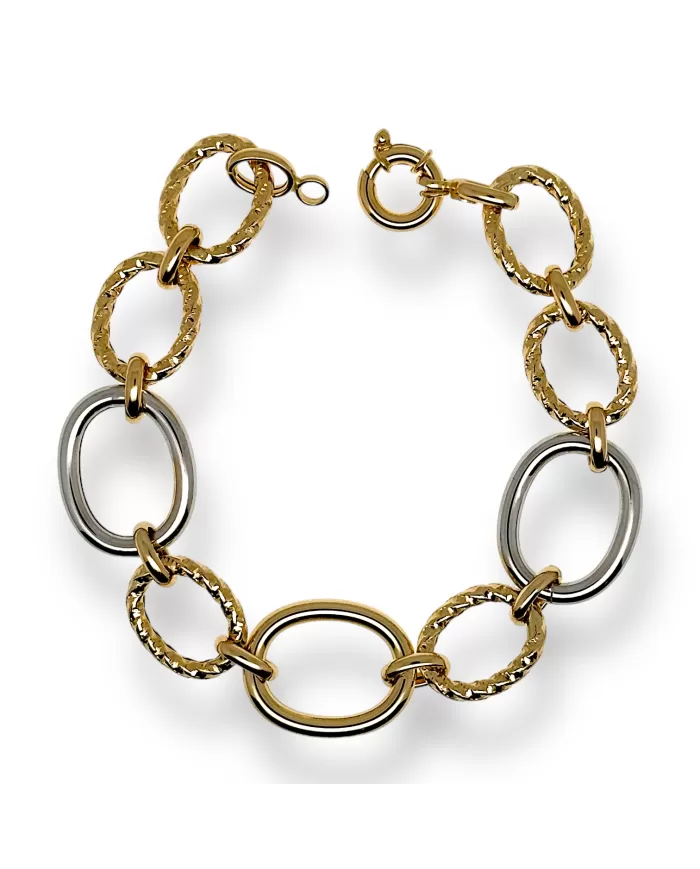 Bracciale in Oro Giallo e Bianco Spagnoletti 1945