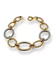 Bracciale in Oro Giallo e Bianco Spagnoletti 1945