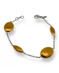 Bracciale in Oro Giallo e Bianco Spagnoletti 1945