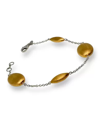 Bracciale in Oro Giallo e Bianco Spagnoletti 1945