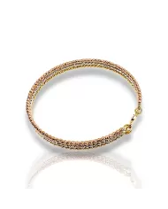 Bracciale oro Diamantato Tre Colori Dorica