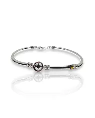 Bracciale oro bianco con Onice e smalti Arcadia