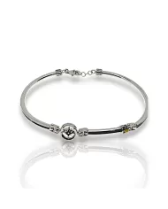 Bracciale oro bianco con Onice e smalti Arcadia