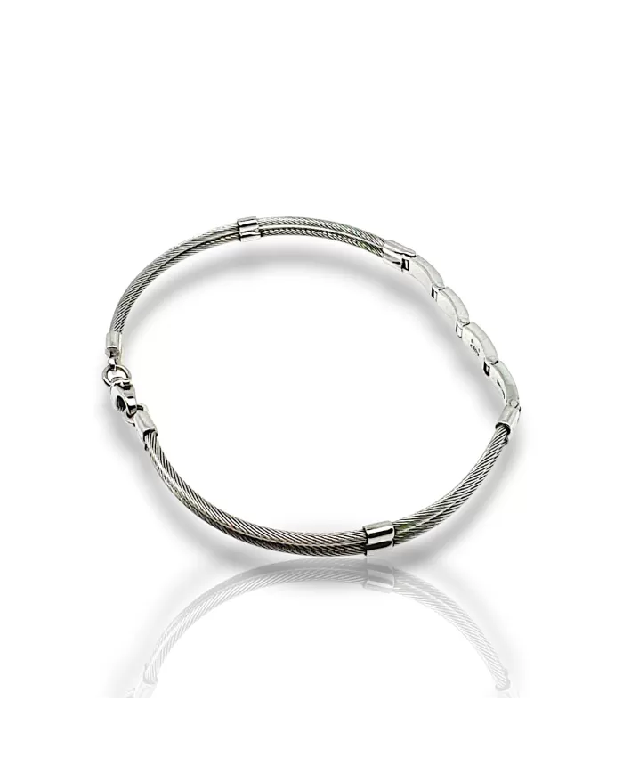 Bracciale oro bianco con smalti Arcadia