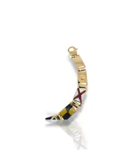 Bracciale Arcadia Oro Giallo Bandiere Nautiche 11 piastre Arcadia