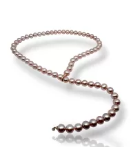 Collana sciarpa con perle Pink a scalare