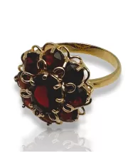 Anello oro Giallo e Granato Spagnoletti 1945