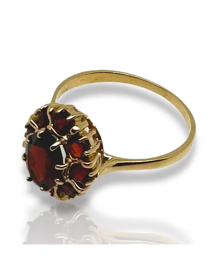 Anello oro Giallo e Granato Spagnoletti 1945