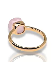 Anello in oro Rosa e Quarzo Rosa Spagnoletti 1945