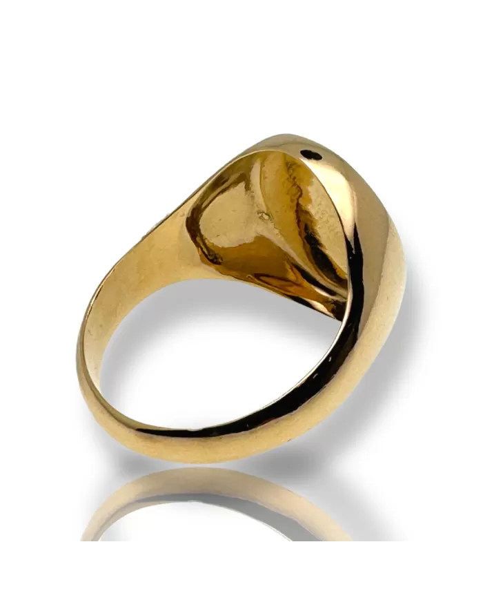 Anello Oro Giallo forma ovale Spagnoletti 1945