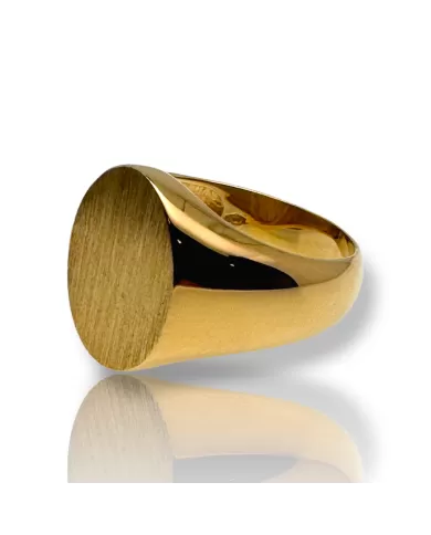 Anello Oro Giallo forma ovale Spagnoletti 1945