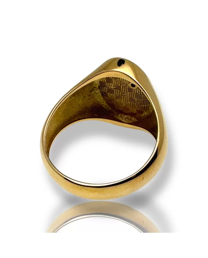 Anello Oro Giallo forma ovale Spagnoletti 1945