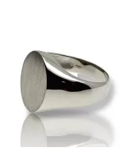 Anello Oro Bianco forma ovale Spagnoletti 1945