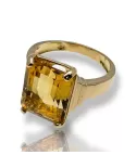 Anello in oro Giallo e Topazio Citrino