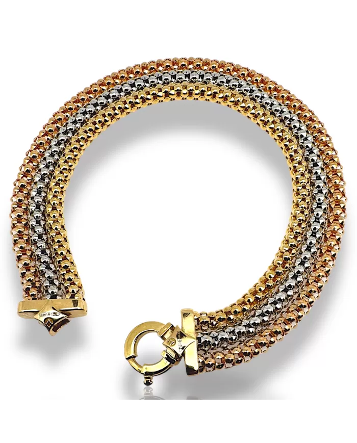 Bracciale oro Tre Colori Stella Milano