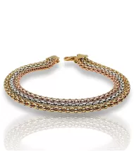 Bracciale oro Tre Colori