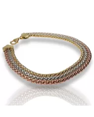 Bracciale oro Tre Colori