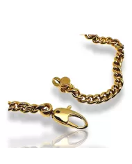 Bracciale a catena con piastra oro bianco e giallo Spagnoletti 1945