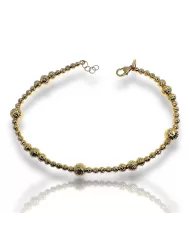 Bracciale oro a palline diamantate Spagnoletti 1945