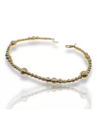 Bracciale oro a palline diamantate Spagnoletti 1945