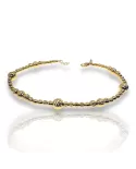 Bracciale oro a palline diamantate