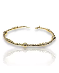 Bracciale oro a palline diamantate Spagnoletti 1945