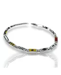 Bracciale oro bianco Bandiere Nautiche 13 piastre