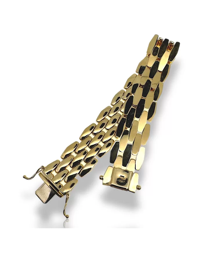 Bracciale a Tappeto in Oro Giallo Spagnoletti 1945