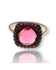 Anello in oro Rosa e Ametista