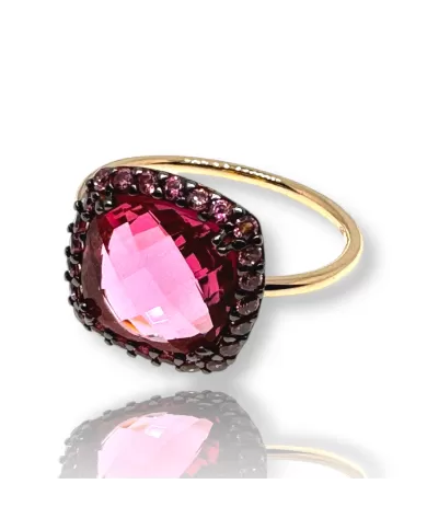 Anello in oro Rosa e Ametista Spagnoletti 1945