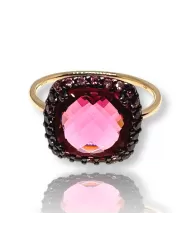 Anello in oro Rosa e Ametista Spagnoletti 1945