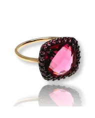 Anello in oro Rosa e Ametista Spagnoletti 1945