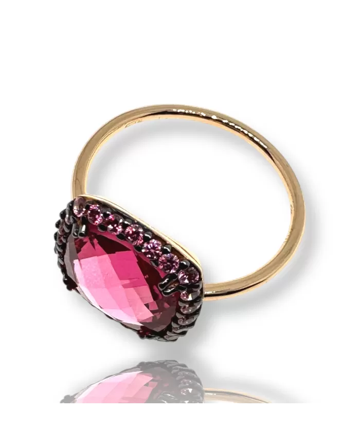 Anello in oro Rosa e Ametista Spagnoletti 1945