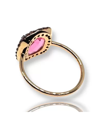 Anello in oro Rosa e Ametista Spagnoletti 1945