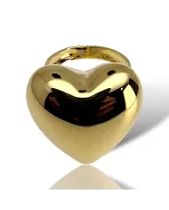 Anello cuore in oro giallo