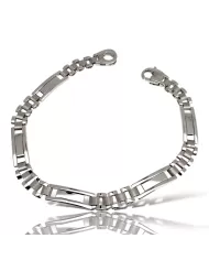 Bracciale a catena in oro bianco Spagnoletti 1945