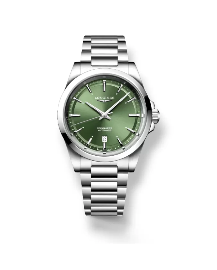 Conquest auto 41mm verde Soleil L38304026