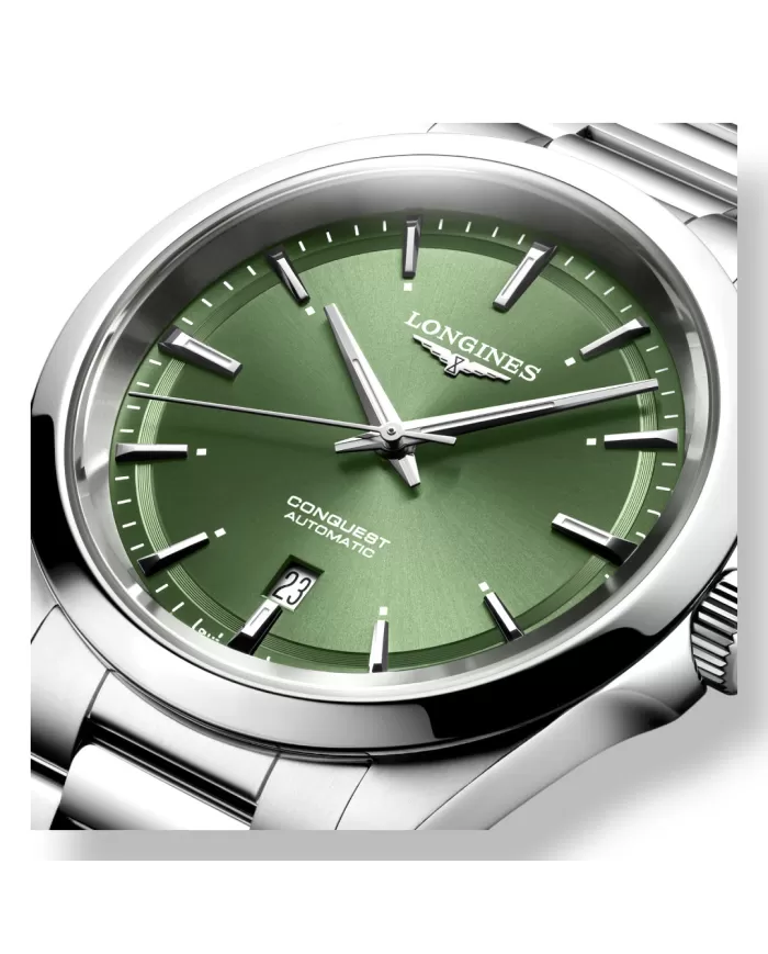 Conquest auto 41mm verde Soleil Longines Ref L38304026