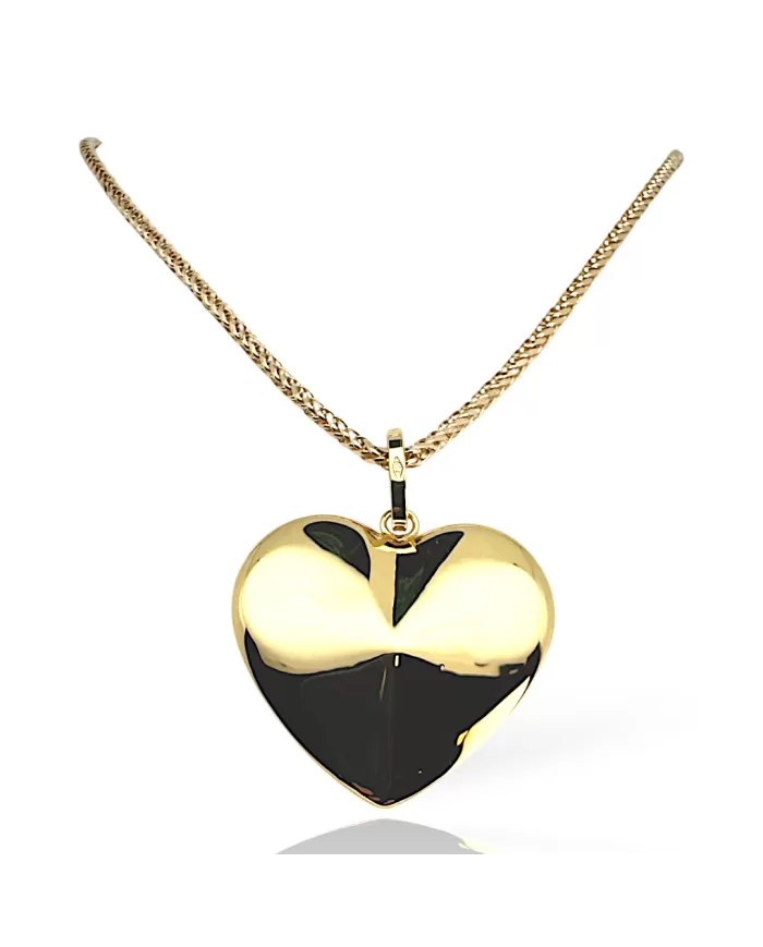 Collana in oro Giallo Cuore