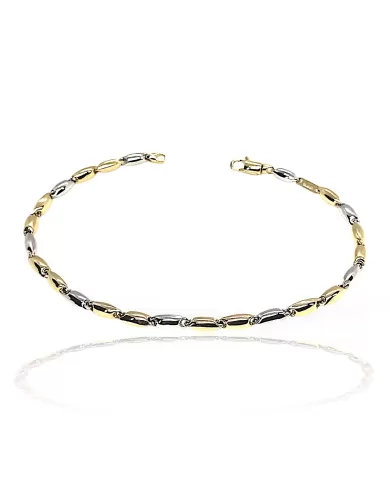 Bracciale in Oro Giallo e Bianco