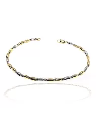 Bracciale in Oro Giallo e Bianco