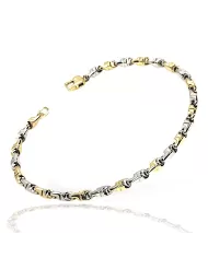 Bracciale in Oro Giallo e Bianco Spagnoletti 1945