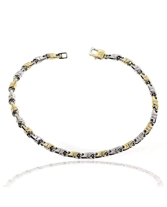 Bracciale in Oro Giallo e Bianco Spagnoletti 1945